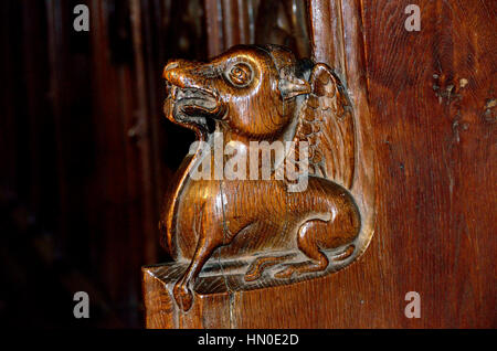 Faversham, Kent, Angleterre. St Mary de la Charité de l'église paroissiale. Fin de blocage 15thC médiévale Banque D'Images