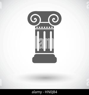 Colonne. Seule simple icône sur fond blanc. Vector illustration. Illustration de Vecteur