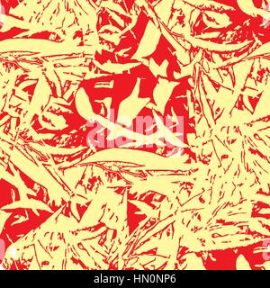 Jungle tropicale transparente floral pattern. feuilles luxuriant nature texture background. feuille de turbulences seamless texture géométrique élégant ornement végétal. Illustration de Vecteur