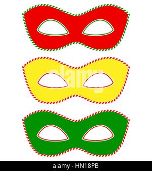 Feu de circulation des masques Illustration de Vecteur