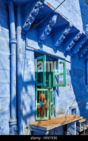 Ville Bleue Jodhpur, Rajasthan, India Banque D'Images