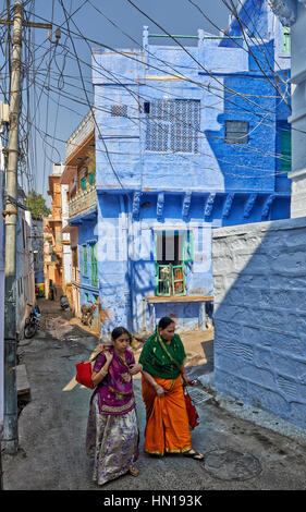 Ville Bleue Jodhpur, Rajasthan, India Banque D'Images