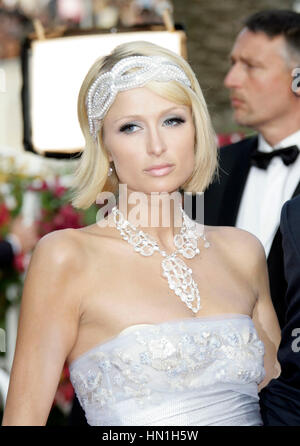 Paris Hilton assiste à la 'Inglourious Basterds' Premiere tenue au Palais des Festivals durant le 62e Festival International du Film de Cannes le 20 mai 2009 à Cannes, France. Photo par Francis Specker Banque D'Images