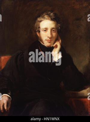 Edouard George Earle Lytton Bulwer Lytton, 1er baron Lytton par Henry William Pickersgill Banque D'Images