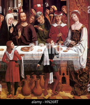 Maître des Rois Catholiques - Le mariage à Cana (détail) - WGA14520 Banque D'Images