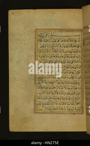 Muhammad ibn Mustafa Izmiri - Page de texte lumineux - Walters W57726A - Page complète Banque D'Images