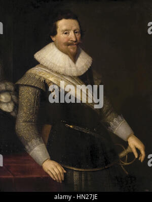 Michiel Jansz. van Mierevelt - Portrait du duc de Wallenstein Banque D'Images