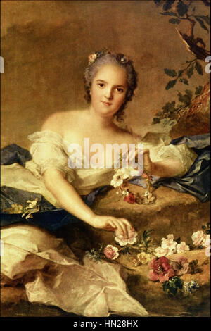 Madame Henriette en Flore - Jean Marc Nattier Banque D'Images