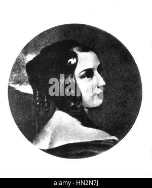 La vie d'Alexandre Pouchkine (1799-1837) Portrait de Catherine Ouchakov 19e siècle Russie Banque D'Images