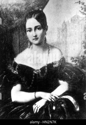 La vie d'Alexandre Pouchkine (1799-1837) Portrait de l'A.O. 19e siècle Russie Smirnova Banque D'Images