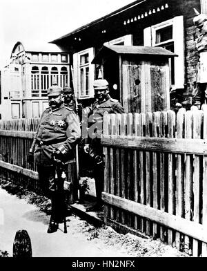 Carte postale de propagande : Hindenburg et Ludendorff 1915 Allemagne, la Première Guerre mondiale Banque D'Images