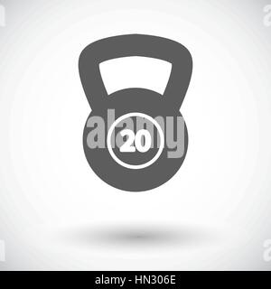 Poids du sport. Seule simple icône sur fond blanc. Vector illustration. Illustration de Vecteur