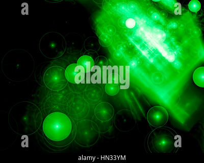 Bulles Chaos flou - abstract image générée numériquement Banque D'Images