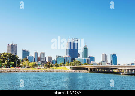 Toits de Perth avec city central business district à l'h Banque D'Images