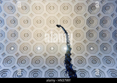 New York, USA - Le 29 janvier 2017 : Barosaurus dans le hall d'entrée de l'American Museum of Natural History (AMNH) de Manhattan. C'est l'un des le Banque D'Images