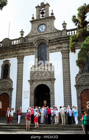 Extérieur de Basílica Nuestra Señora del Pino cathédrale, Teror, Gran Canaria Banque D'Images