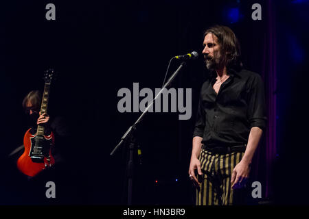 Bergame, Italie 27 janvier 2017. Groupe de rock indépendant italien Marlene Kuntz (Onorate il vil tour) effectuer à music club 'Druso". Photo Simone Brambilla Banque D'Images