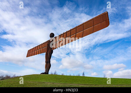 Anthony Gormleys Ange du Nord à Gateshead Sculpture Banque D'Images