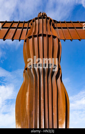 Anthony Gormleys Ange du Nord à Gateshead Sculpture Banque D'Images