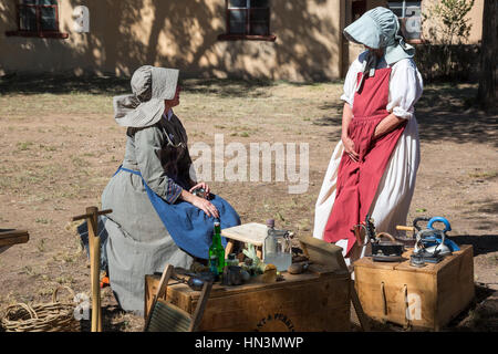 Fort Stanton, Nouveau Mexique - 'Fort Stanton Live !, un programme annuel de l'histoire vivante. Fort Stanton a été construit en 1855 pendant les guerres indiennes. Banque D'Images