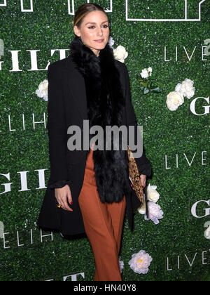 New York City, USA. 07Th Feb 2017. Olivia Palermo assiste à la dorure et Ashley Biden célébration du lancement de la Collection Printemps d'existence exclusive au lieu Crédit : Ovidiu Hrubaru/Alamy Live News Banque D'Images