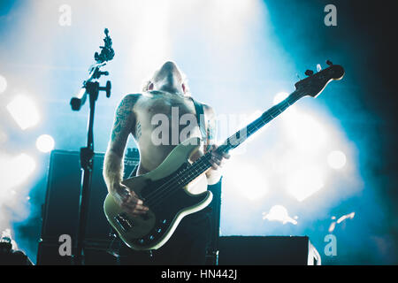 7 février 2017 : Biffy Clyro performing live au Gran Teatro Geox Padoue pour leur 'tour' de suspension 2017 concert Foto : Alessandro Bosio/CronosFoto Banque D'Images