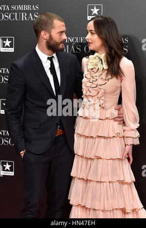 Madrid, Espagne. Feb 8, 2017. à la première du film "Cinquante nuances plus sombres" en crédit : Gtres información más Comuniación sur ligne, S.L./Alamy Live News Banque D'Images