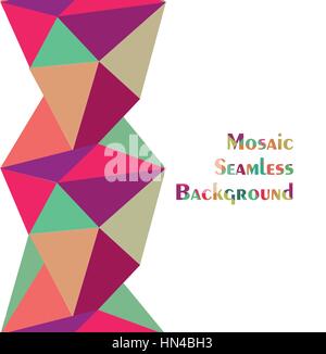 Résumé motif transparente de formes géométriques géométriques. arrière-plan. retro fond triangle. mosaïque bannière. Illustration de Vecteur