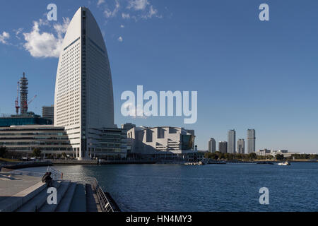 Grand Hôtel Intercontinental à Minato Mirai, Sakuragicho, Yokohama, Kanagawa, Japon. Banque D'Images