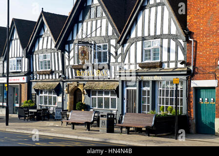 Le pub Royal Oak, Evesham, Worcestershire, Angleterre, Royaume-Uni Banque D'Images