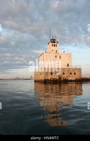 Phare de Bonaventure Breakwater Milwaukee Banque D'Images