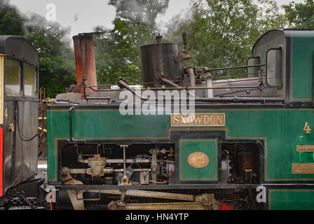 Snowdon Mountain Railway train. Juillet 2009 Llanberis North Wales Banque D'Images