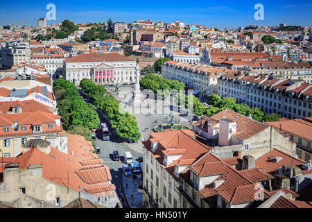 Lisbonne, PORTUGAL - CIRCA Octobre 2016 : rues de la ville de Lisbonne, Portugal. Banque D'Images