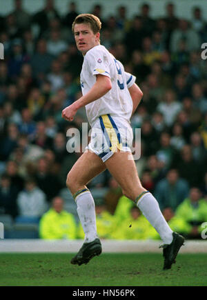 LEE CHAPMAN LEEDS UNITED FC 29 mars 1991 Banque D'Images