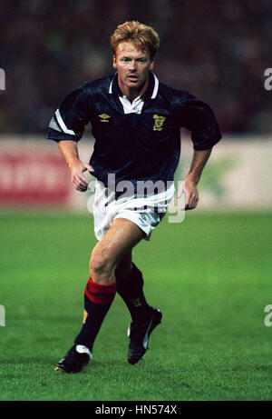 MO JOHNSTON ECOSSE & Glasgow Rangers FC 25 Septembre 1991 Banque D'Images