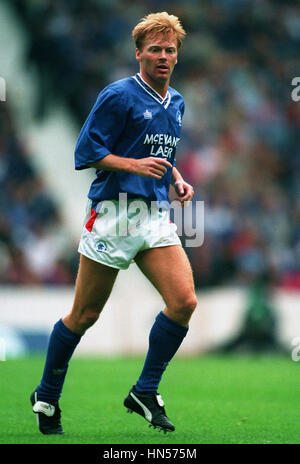 MO JOHNSTON Glasgow Rangers FC 05 Novembre 1991 Banque D'Images