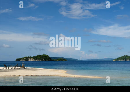 Les îles togian sur le golfe de Teluk dans le Sulawesi central. Les la plupart des populat'destination de plongée en Indonésie, Banque D'Images