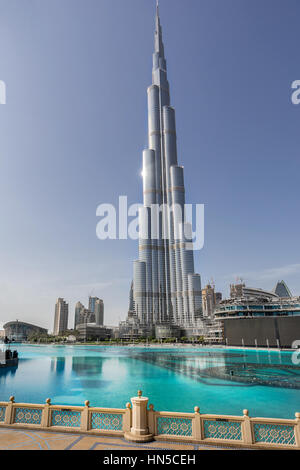 Burj Khalifa à Dubaï Banque D'Images