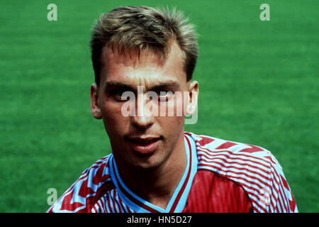 DAVID PLATT, ASTON VILLA FC 01 Août 1988 Banque D'Images