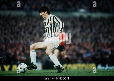 PAOLO ROSSI JUVENTUS 01 Mars 1984 Banque D'Images