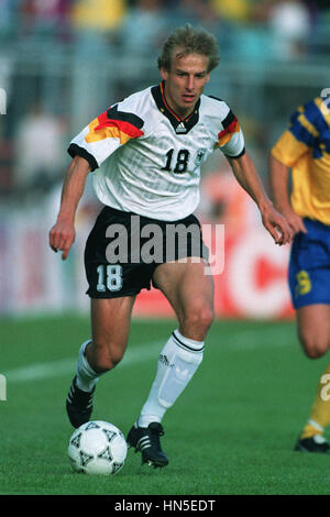 Chemise Dédicacée Jurgen Klinsmann – Allemagne 1992, Originale Et Signée