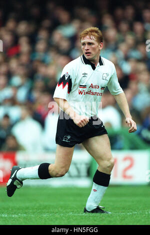 MARK PEMBRIDGE DERBY COUNTY FC 12 Octobre 1992 Banque D'Images