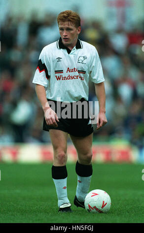 MARK PEMBRIDGE DERBY COUNTY FC 12 Octobre 1992 Banque D'Images