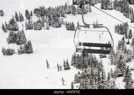 De vide dans la station de ski en hiver Banque D'Images