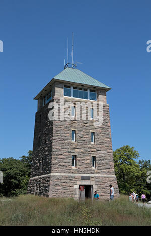 Les moteurs Perkins Memorial Tower, parc d'état de Bear Mountain, Rockland County, New York, United States. Banque D'Images