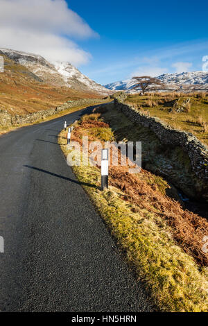 La lutte, vers l'Kirkstone Pass Inn, près de Ambleside, Lake District, Cumbria Banque D'Images