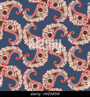 Abstract floral. ornamnet s'épanouir. Sol carrelé d'ornement fleurs et feuilles fantastique oriental seamless background Illustration de Vecteur