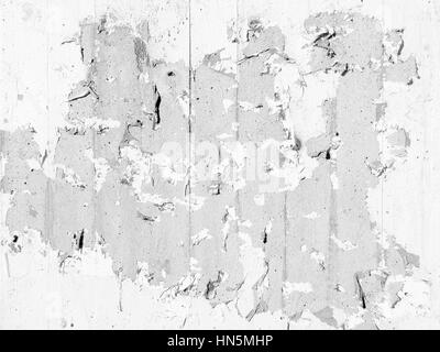 Une texture de fond de la formation rocheuse avec surface peinture feuilletée blanc Banque D'Images