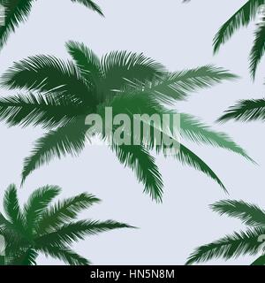 Sol carrelé floral background. feuilles estivales s'épanouir un motif. plam leaf vector illustration Illustration de Vecteur