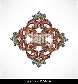 Mandalas de remplages pour textile. l'arabe ornement oriental fond ethnique mandala amulet anglais Abstract floral motif géométrique de l'élément f cercle géométrique Illustration de Vecteur